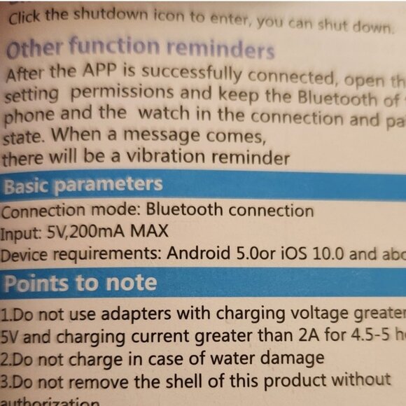 NWT The H Band Smart Watch - Picture 4 of 12